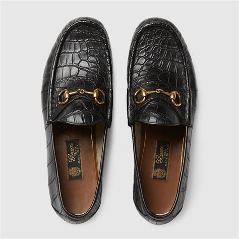 gucci alligator loafers|gucci crocodile loafer.